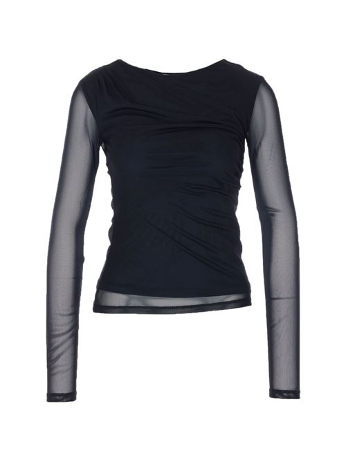 T-shirt donna in tulle PATRIZIA PEPE | 8M1783J376K103